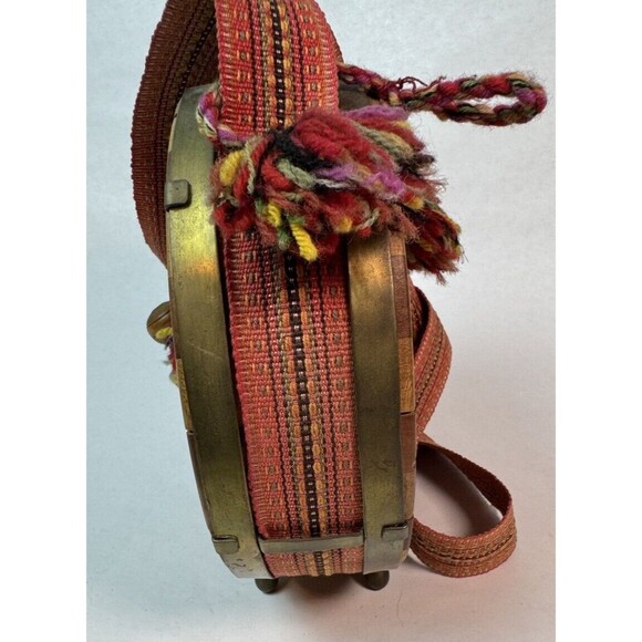 Vintage Wooden Flask Drinking Vessel Antique Hand Carved Wooden Flask  w/Strap - Picture 6 of 10